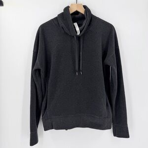 Lululemon Go Forward Pullover Sweatshirt Heathered Core Black Fleece 10 Layer